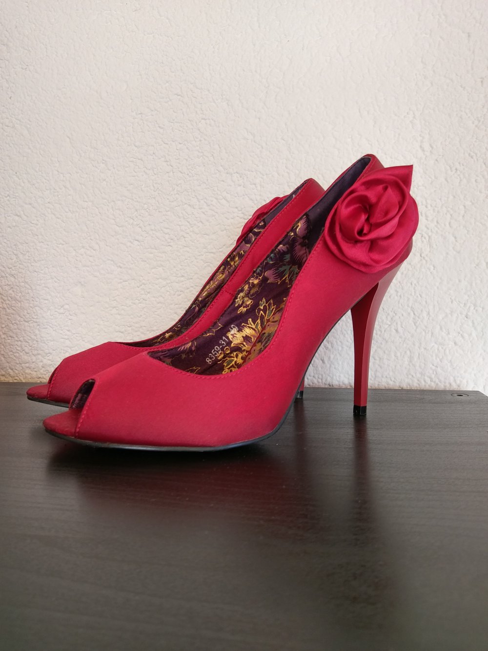 Rote Jumex Pumps Größe 40