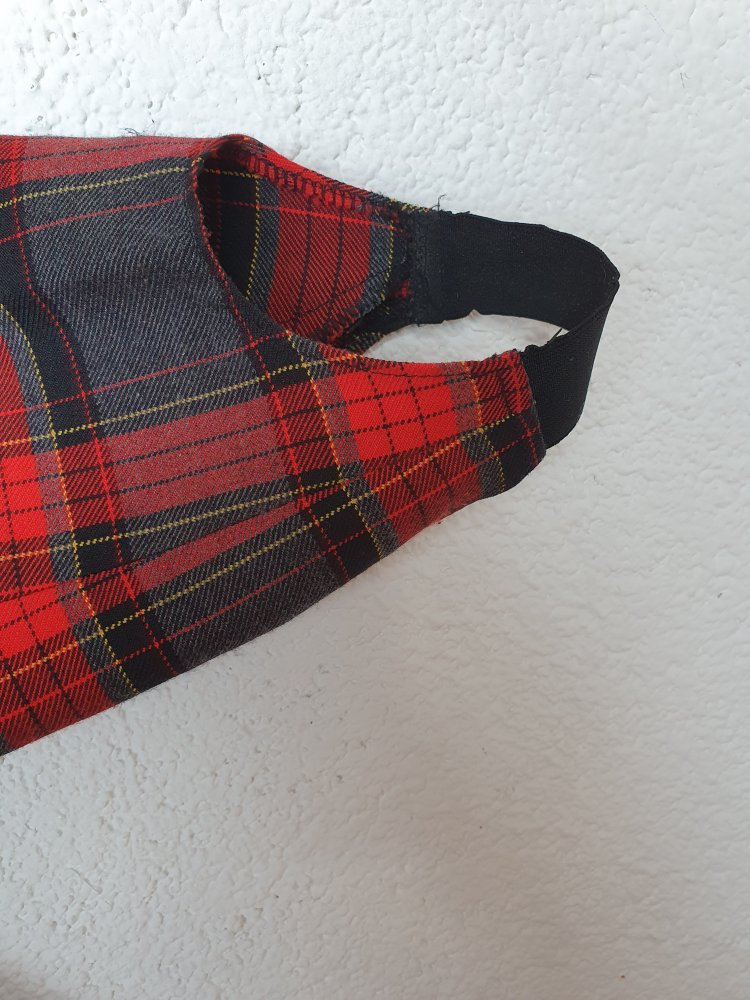 Rot-karierte Hose von Toni Dress ca. Größe 40