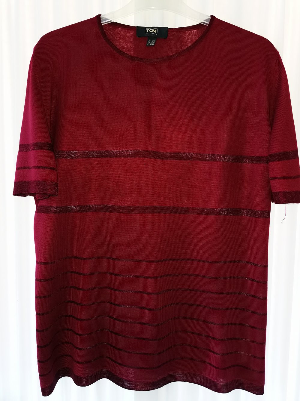 Aubergine farbenes Shirt von TCM in Größe 38/40