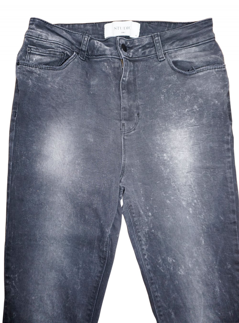 Only Studio HW Ankle Slim Fit Jeans Gr. 40 Grau