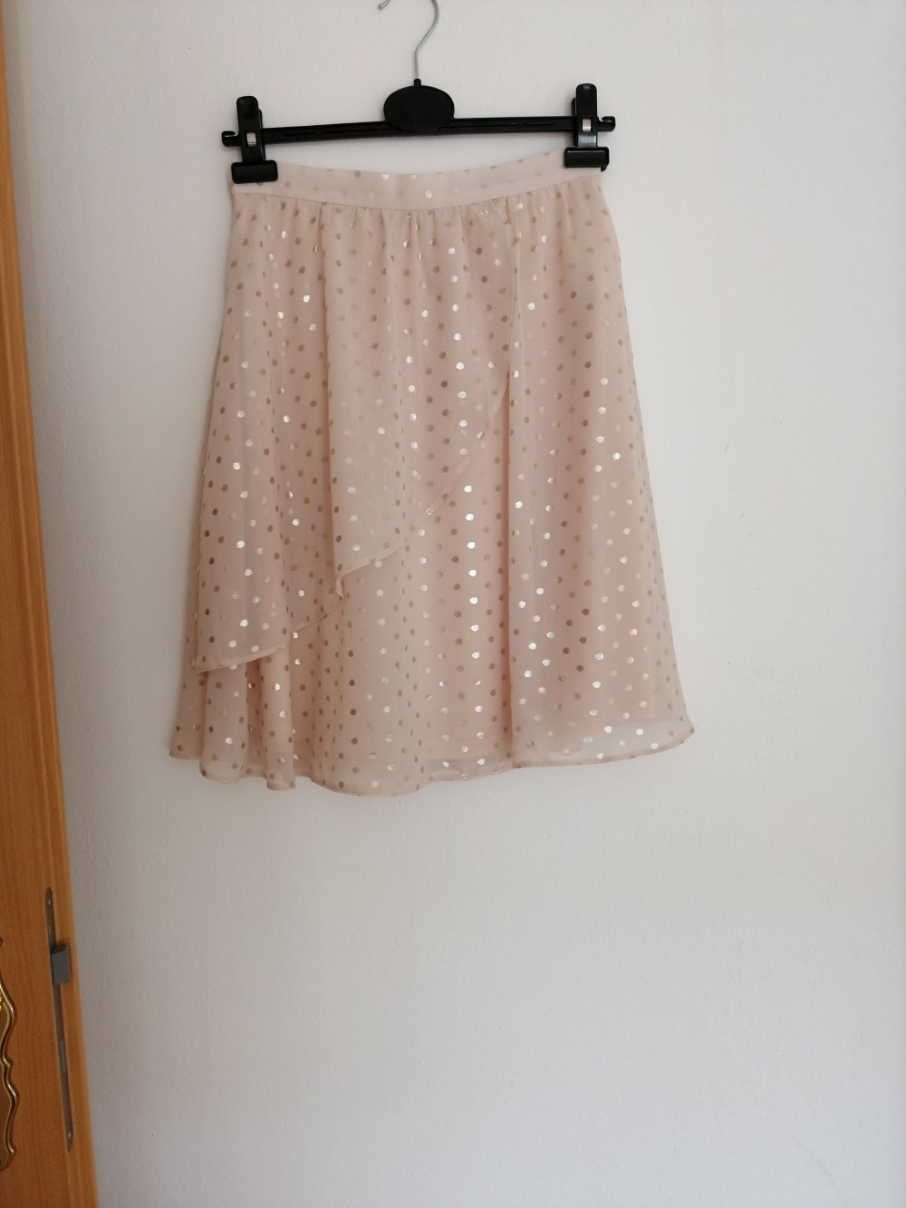 NEU! Champagner Rose Rock mit goldenen punkten festlich gold