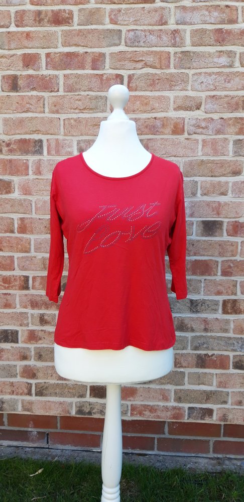 rotes 3/4 Arm Shirt