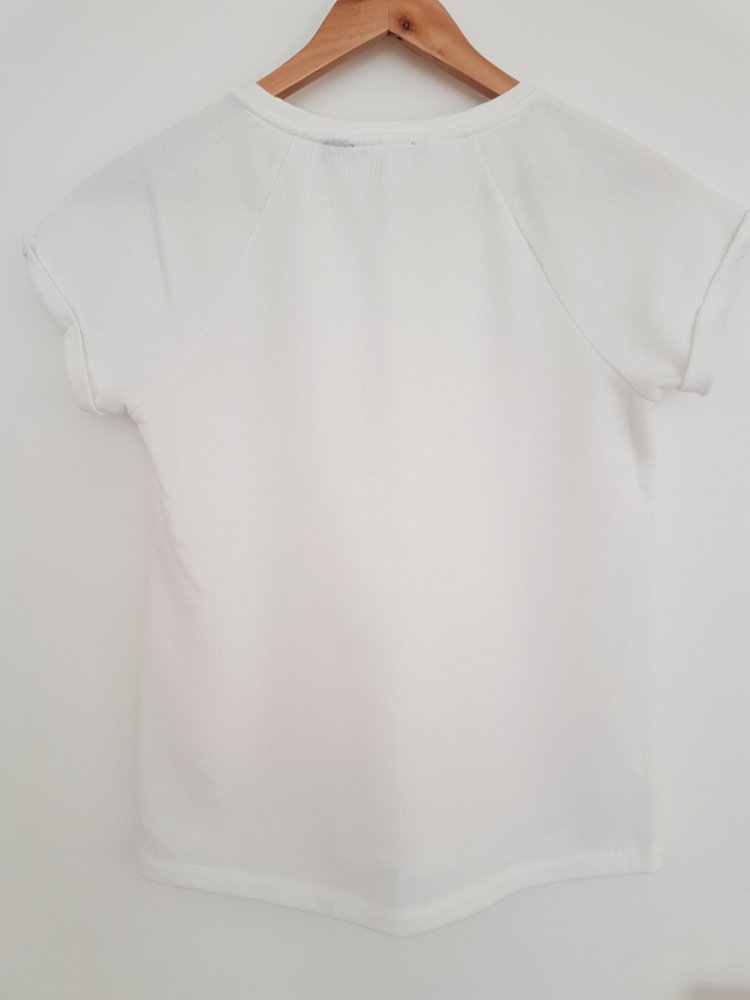 Schönes Sweat Shirt creme weiß Esmara XS eher S/M