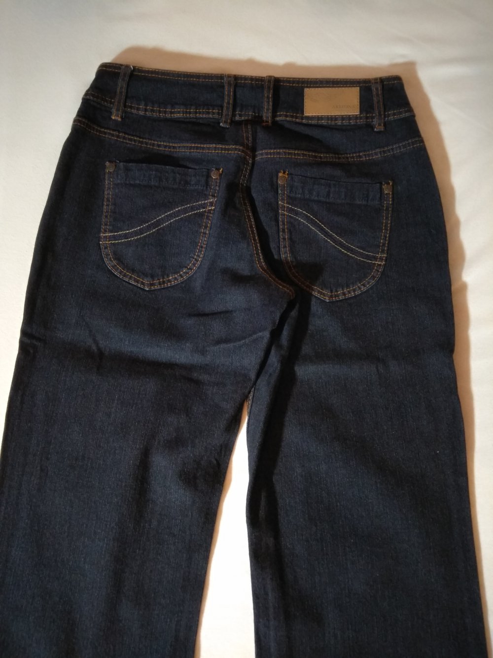 Dunkelblaue Jeans Kurzgröße 19