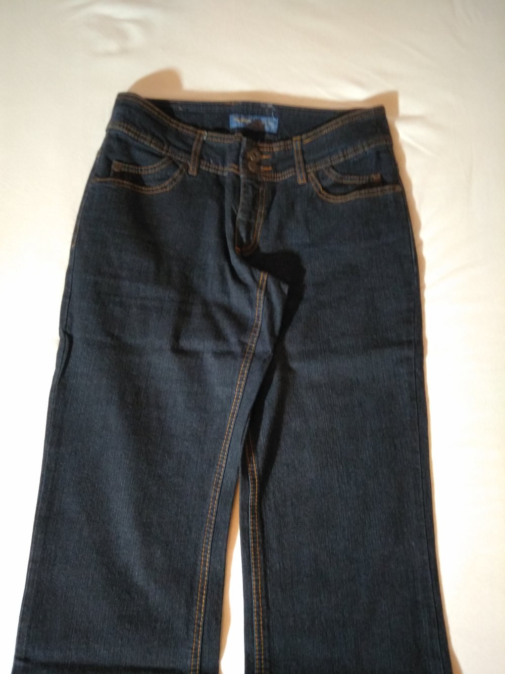 Dunkelblaue Jeans Kurzgröße 19
