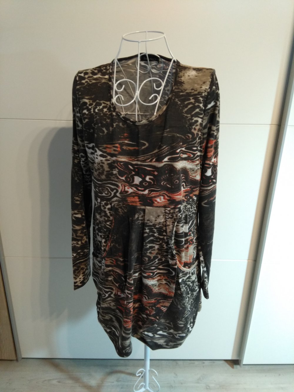 Langarm Shirt gemustert