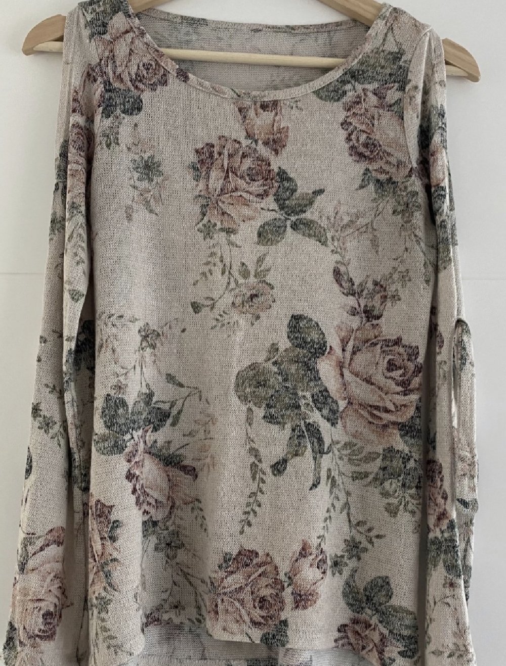 leichter Blumen-Pullover 36/S