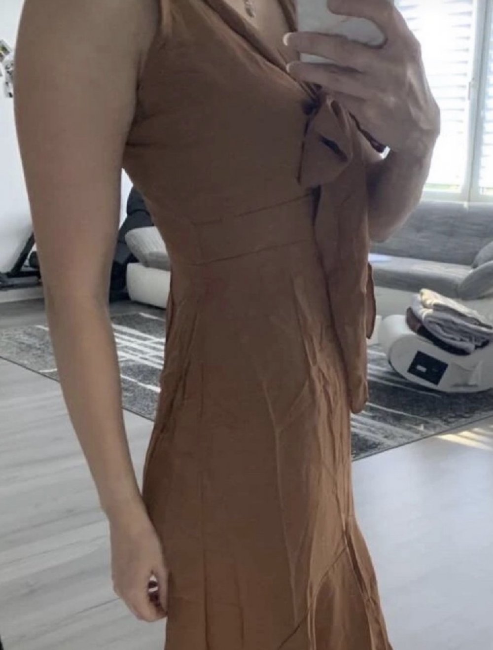 Cami Kleid rostbraun
