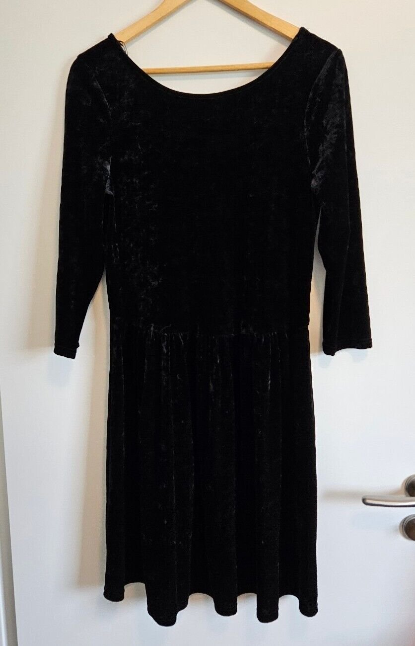 Damen Samtkleid Gr M (C&A) schwarz *Gothic* Romantic