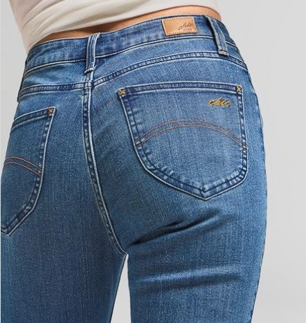 Damen LEE Skinny-Jeans High Rise Gr. W28 L31 blau (NEU) Hoher Bund Hose 5-Pocket