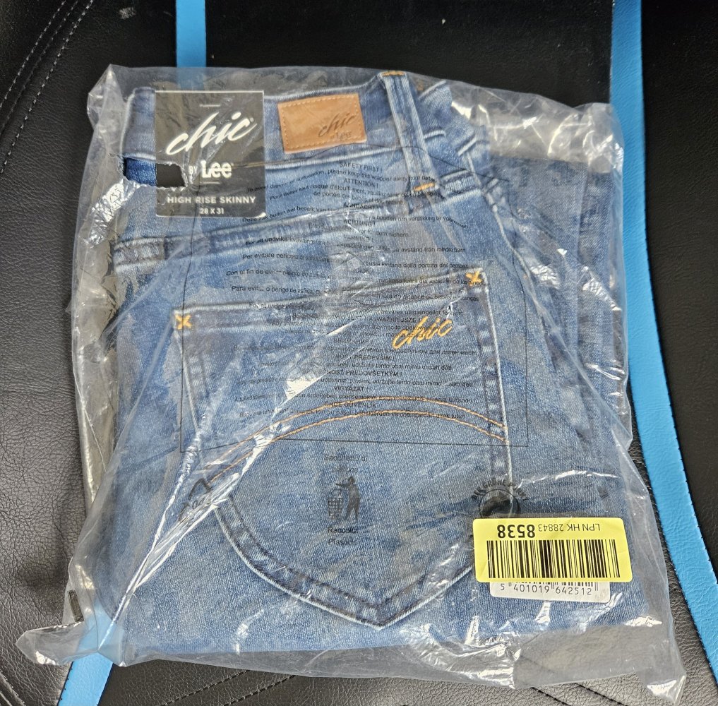 Damen LEE Skinny-Jeans High Rise Gr. W28 L31 blau (NEU) Hoher Bund Hose 5-Pocket