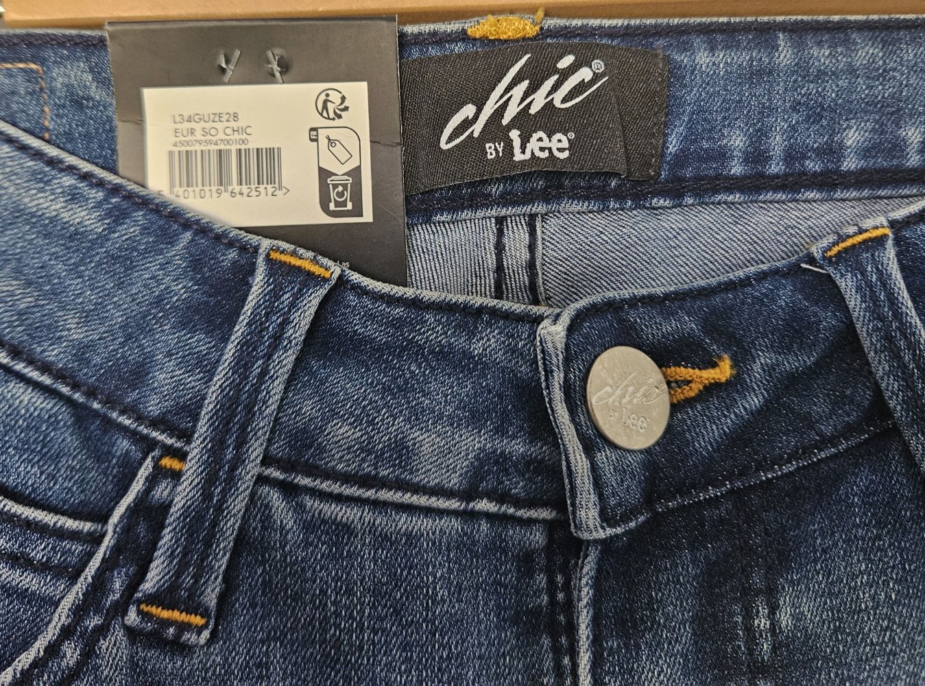 Damen LEE Skinny-Jeans High Rise Gr. W28 L31 blau (NEU) Hoher Bund Hose 5-Pocket