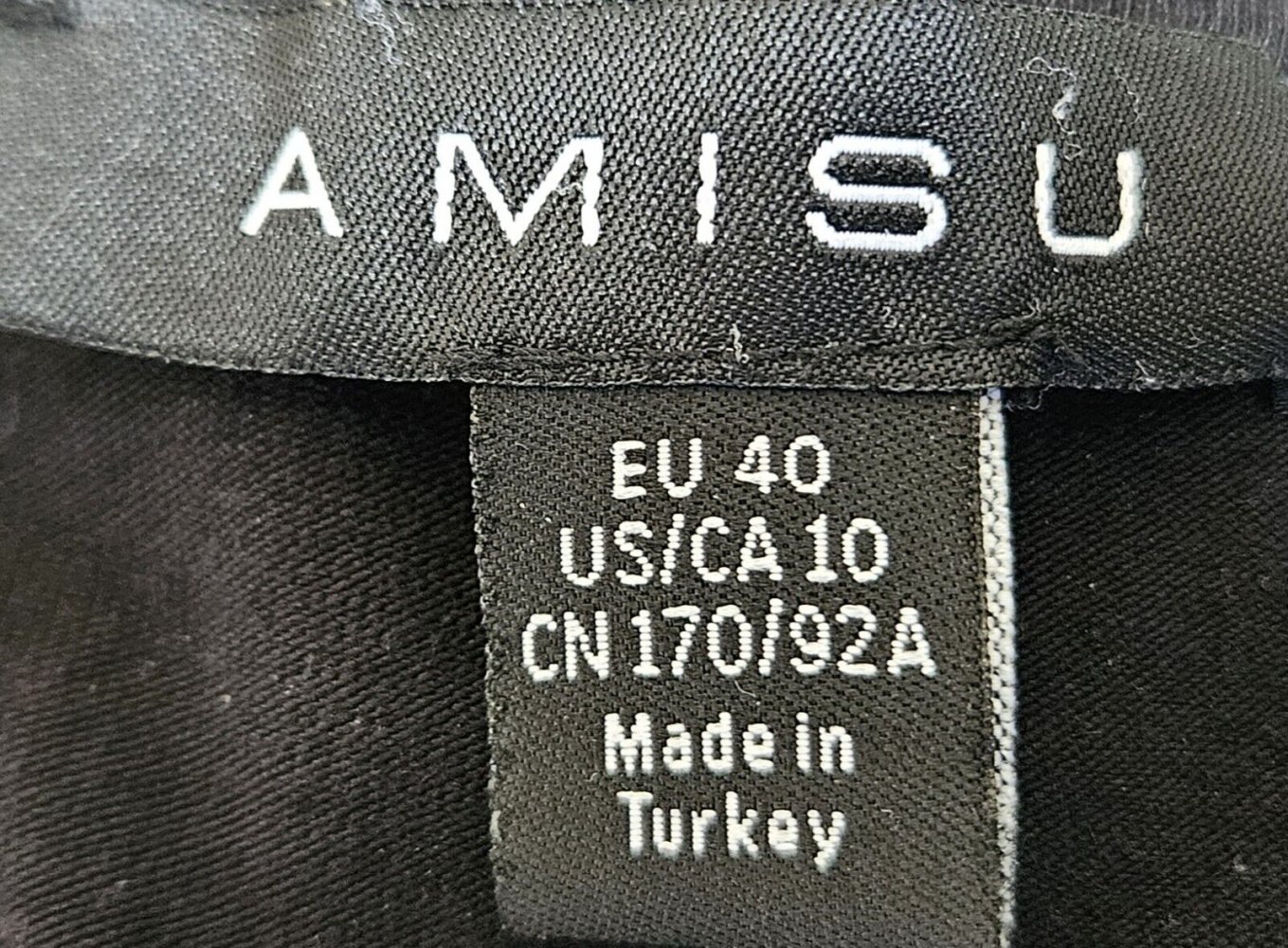 Sexy Damen Langarmkleid Gr. 40 (Amisu) schwarz