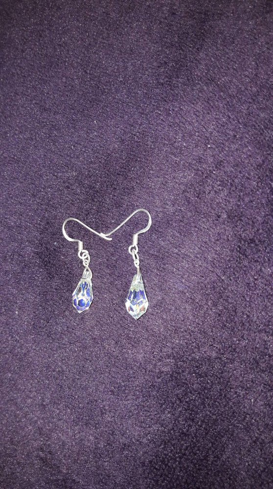 Swarovski Ohrringe Schmuck Tropfen Silber