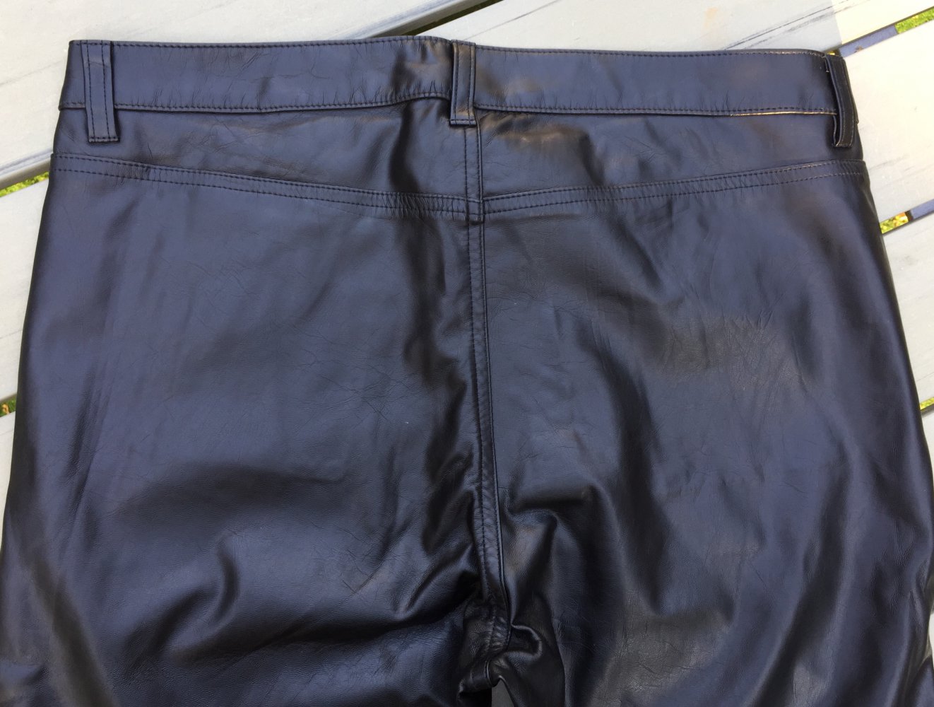 NEU: H&M Lederhose PU Lederleggings Röhre schwarz Gr. 38