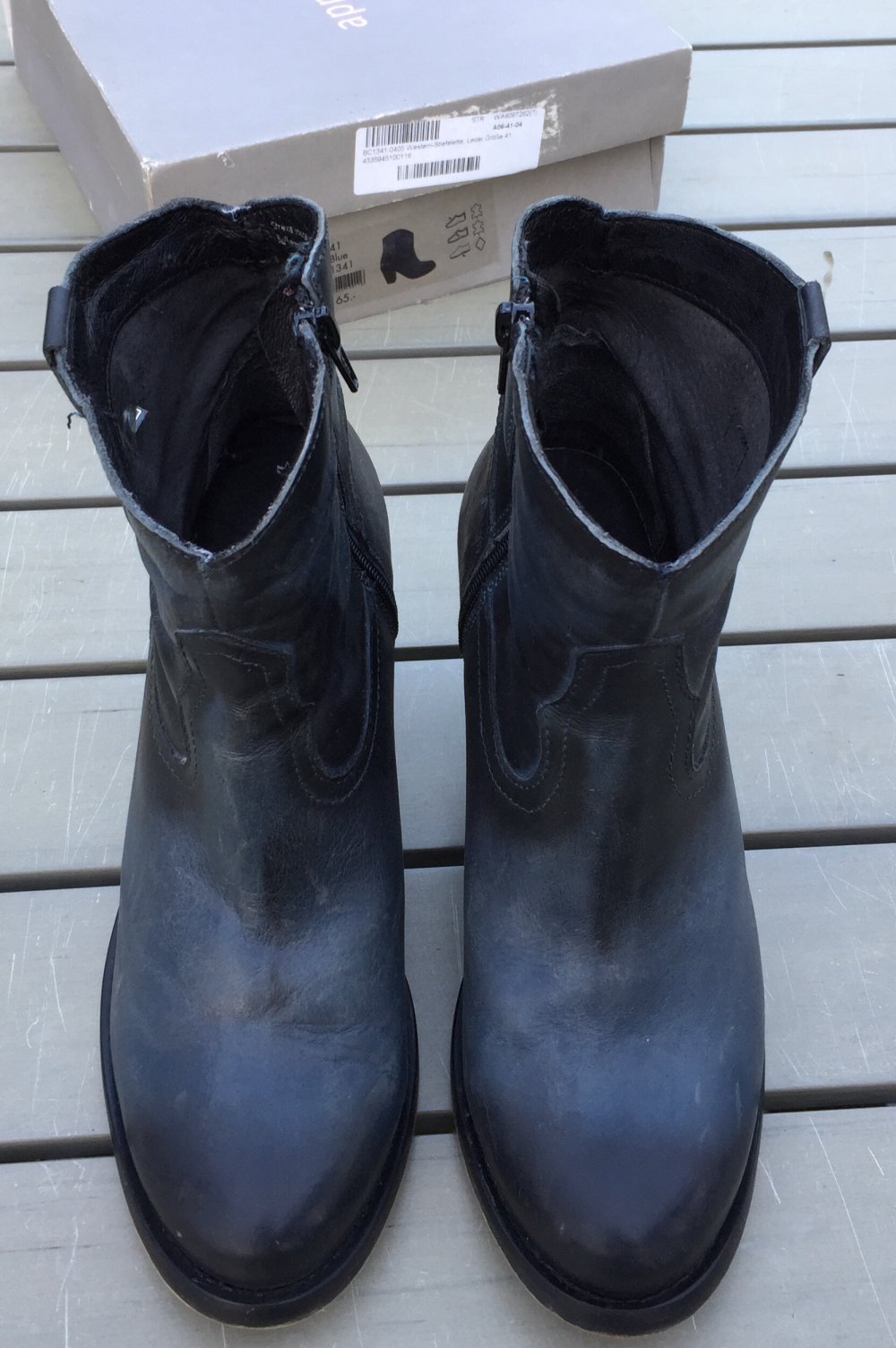 NEUw. APPETIZER PISTOL BOOTS blau VINTAGE Gr. 41