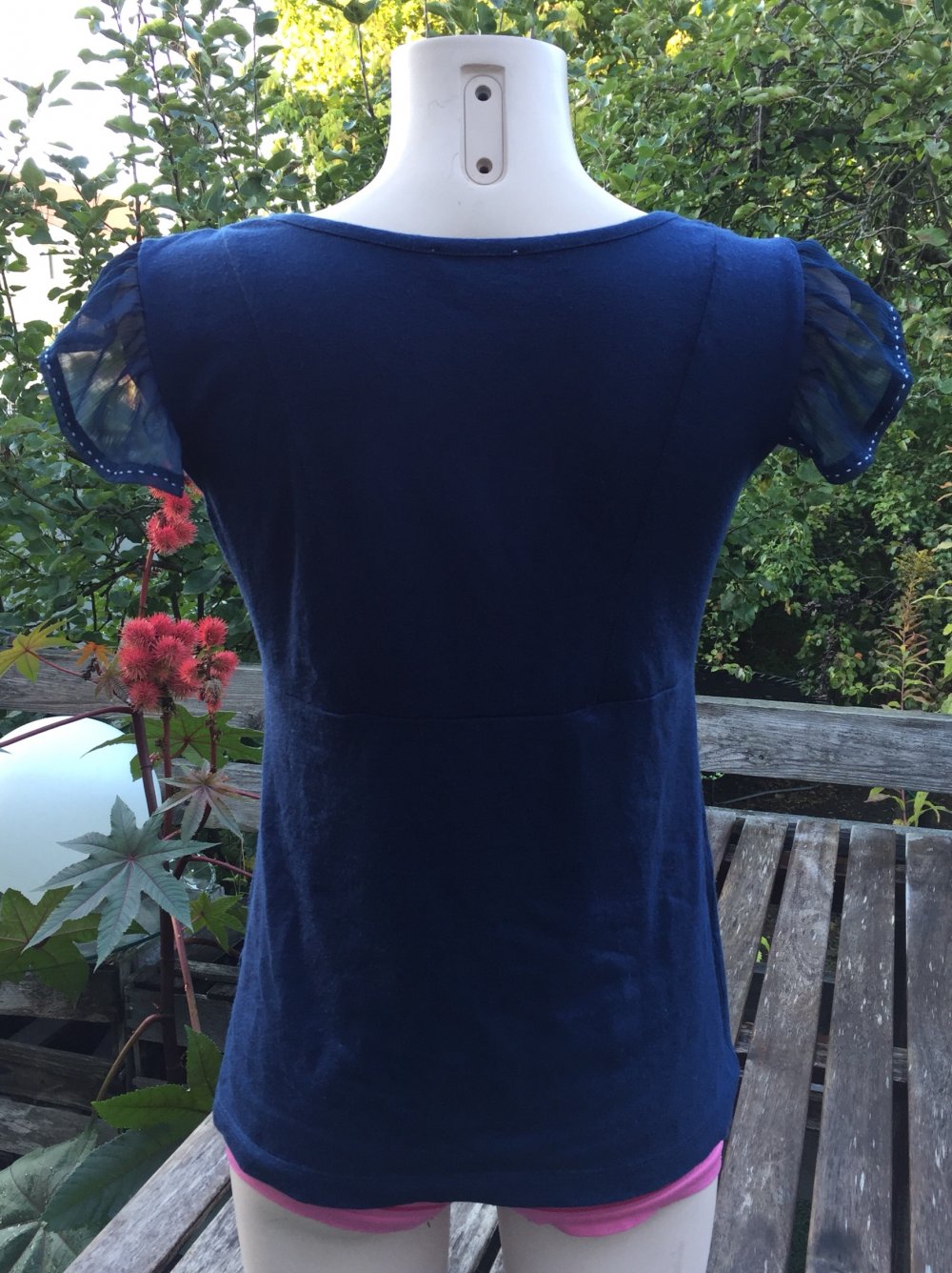 ORSAY Rüschen SHIRT Bluse VOLANTS Gr. M