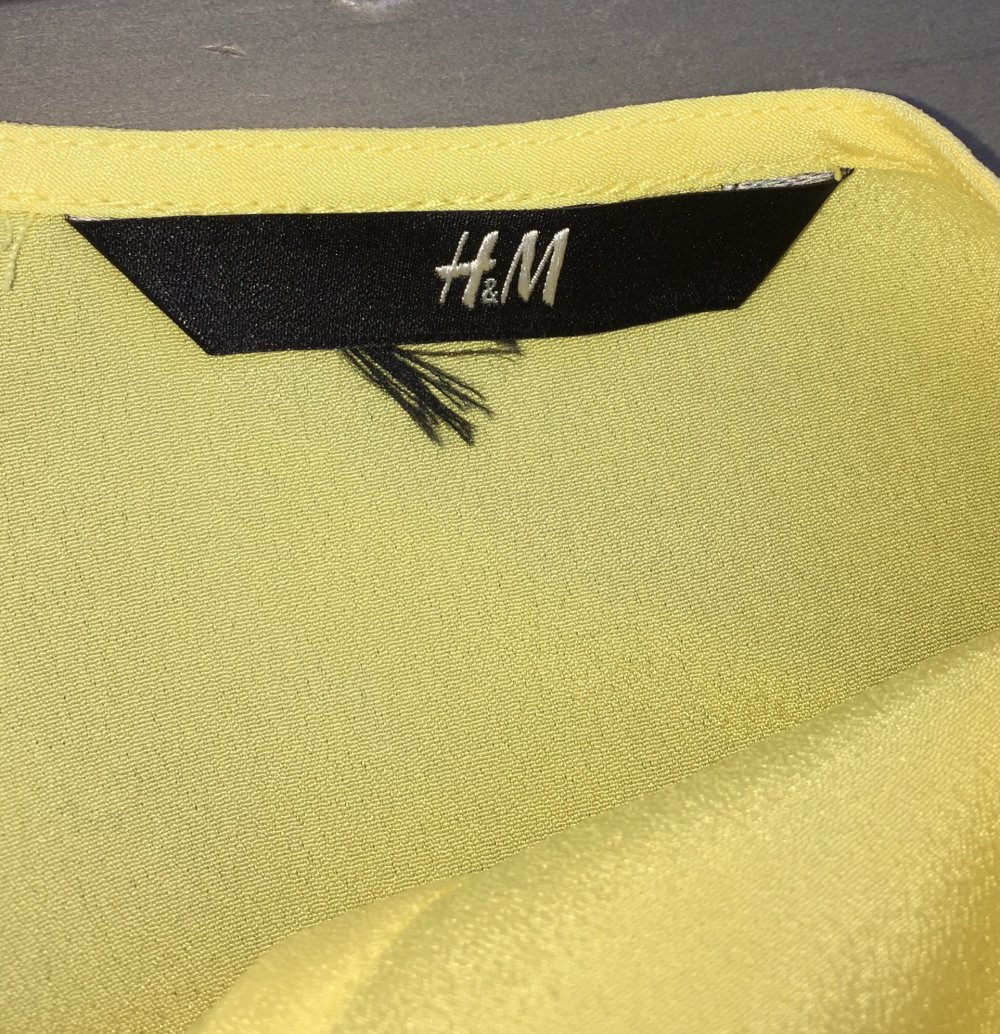 H&M TOP pastell gelb Gr. XS