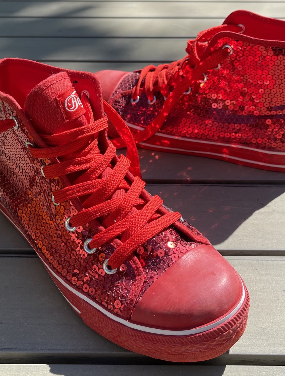 BUFFALO Pailletten SNEAKER Chucks Gr. 40