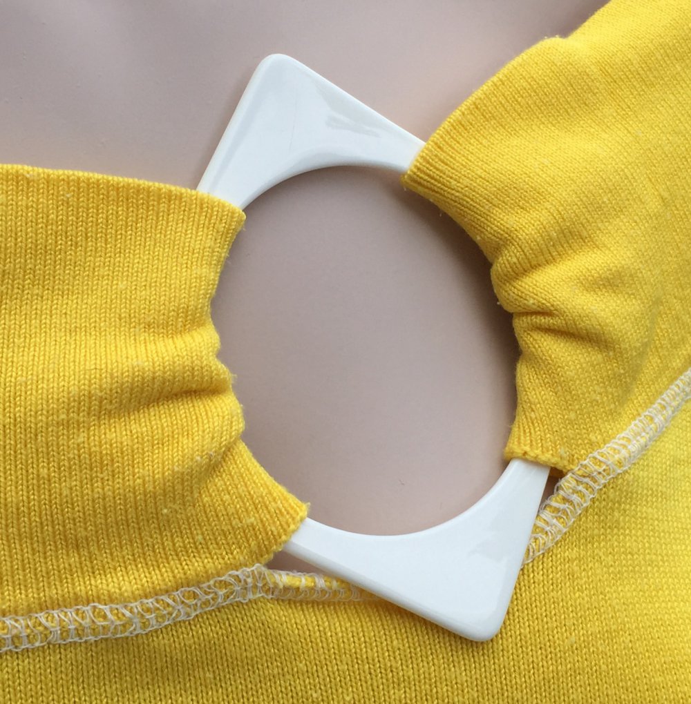 TRUE VINTAGE TOP im SIXTIES LOOK knallgelb Gr. ca. S/M