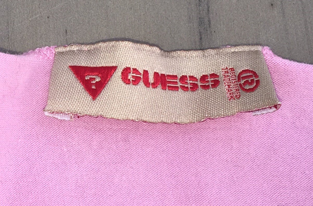 GUESS Shirt TOP rosa floral POPPY Gr. M / 36/38