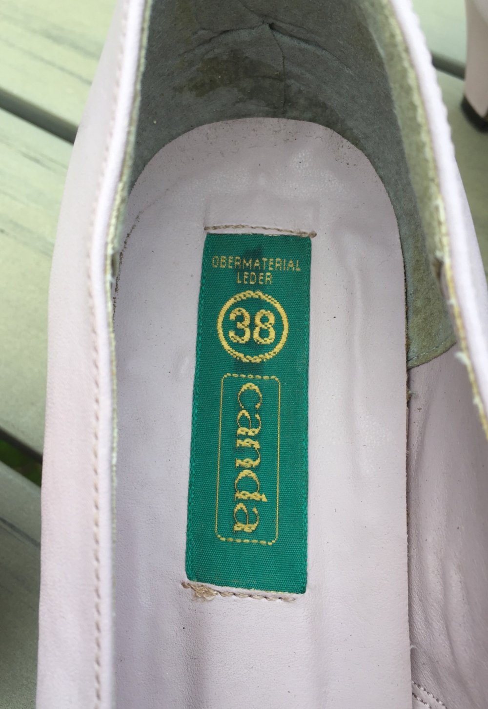 TRUE VINTAGE Pumps Sommer Schuhe 80er Jahre C&A Gr. 38