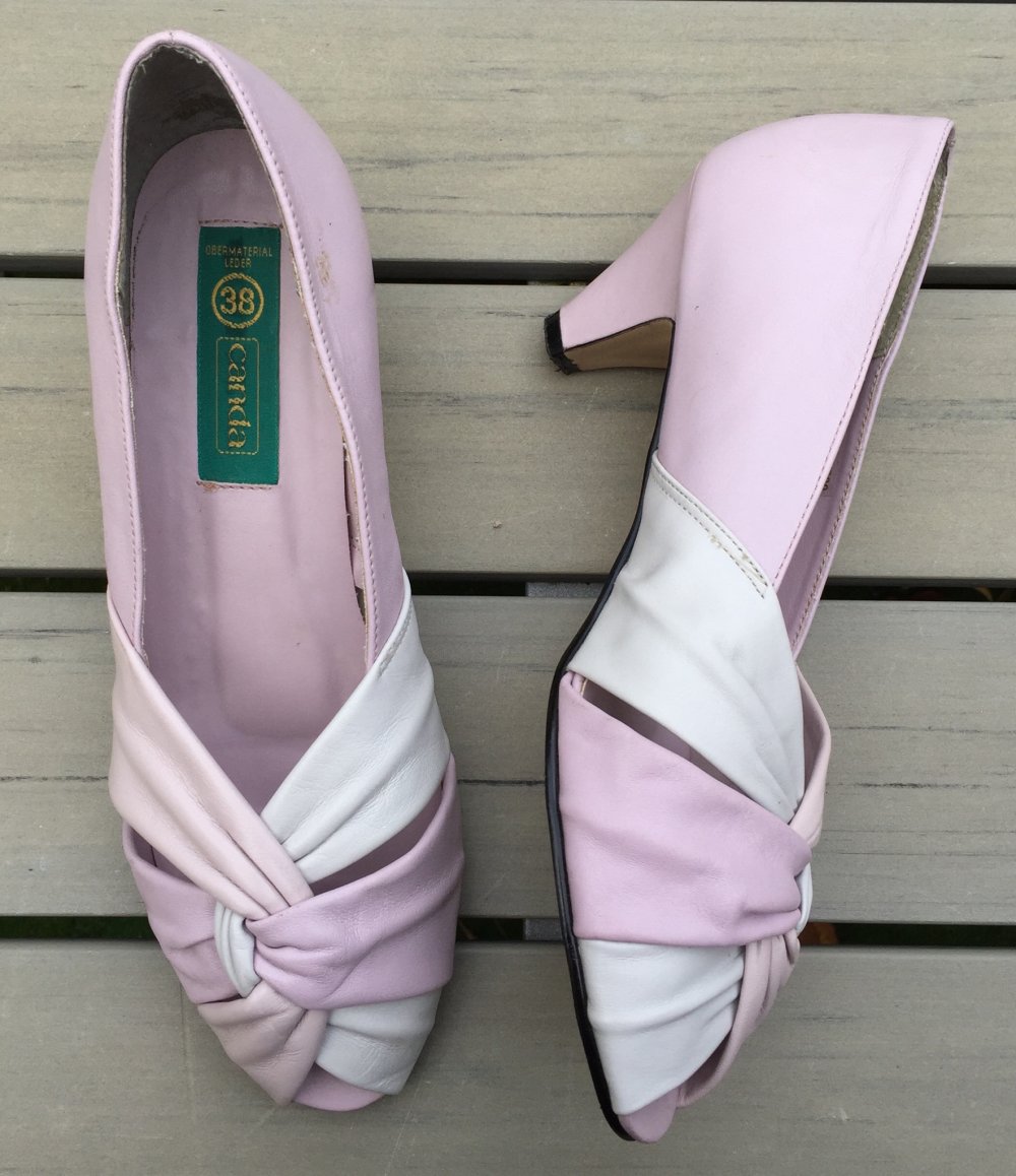 TRUE VINTAGE Pumps Sommer Schuhe 80er Jahre C&A Gr. 38