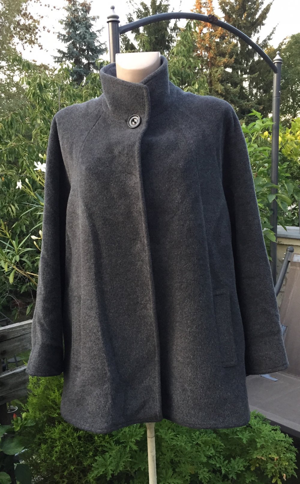 ERRE Wollmantel JACKE Alpaka/Schurwolle Gr. 44