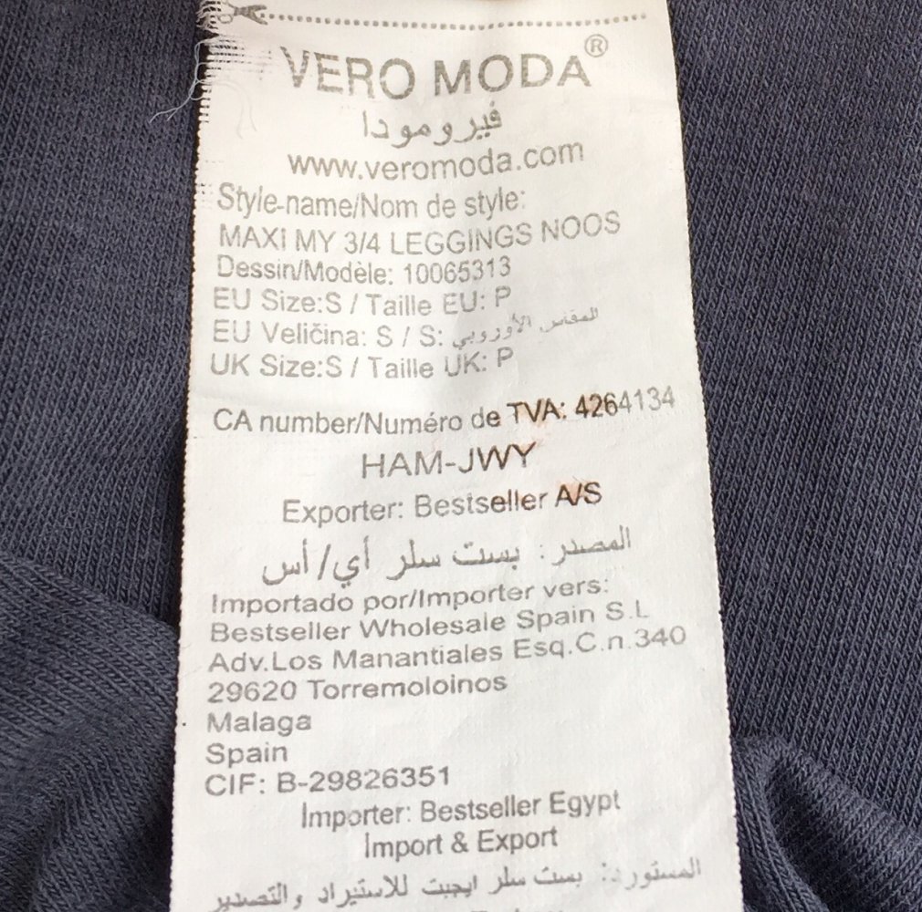 VERO MODA 3/4 LEGGINGS Caprileggings Gr. S