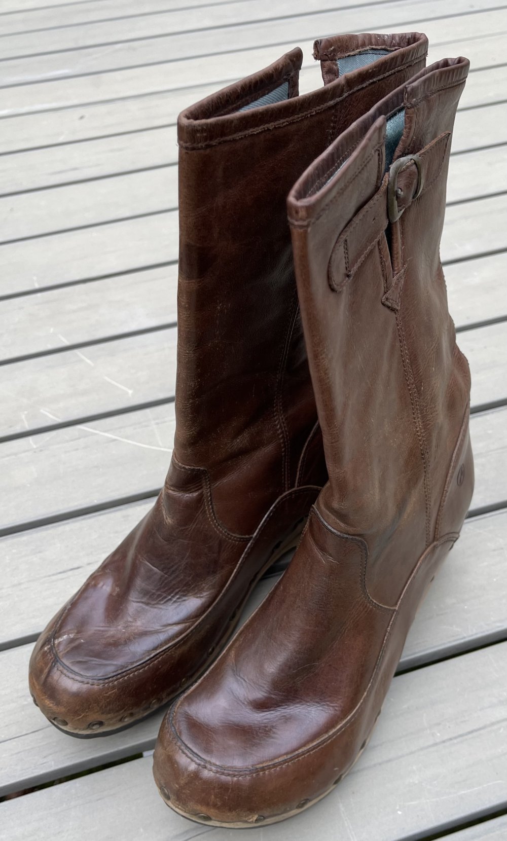 BRONX Clogs STIEFEL braun VINTAGE Gr. 40