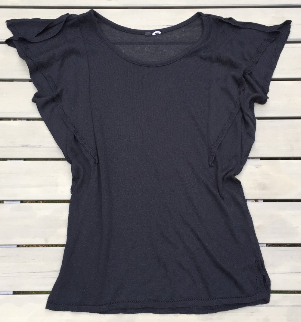 Feinstrick Shirt mit Flügelärmeln