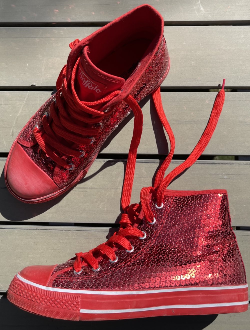 BUFFALO Pailletten SNEAKER Chucks Gr. 40