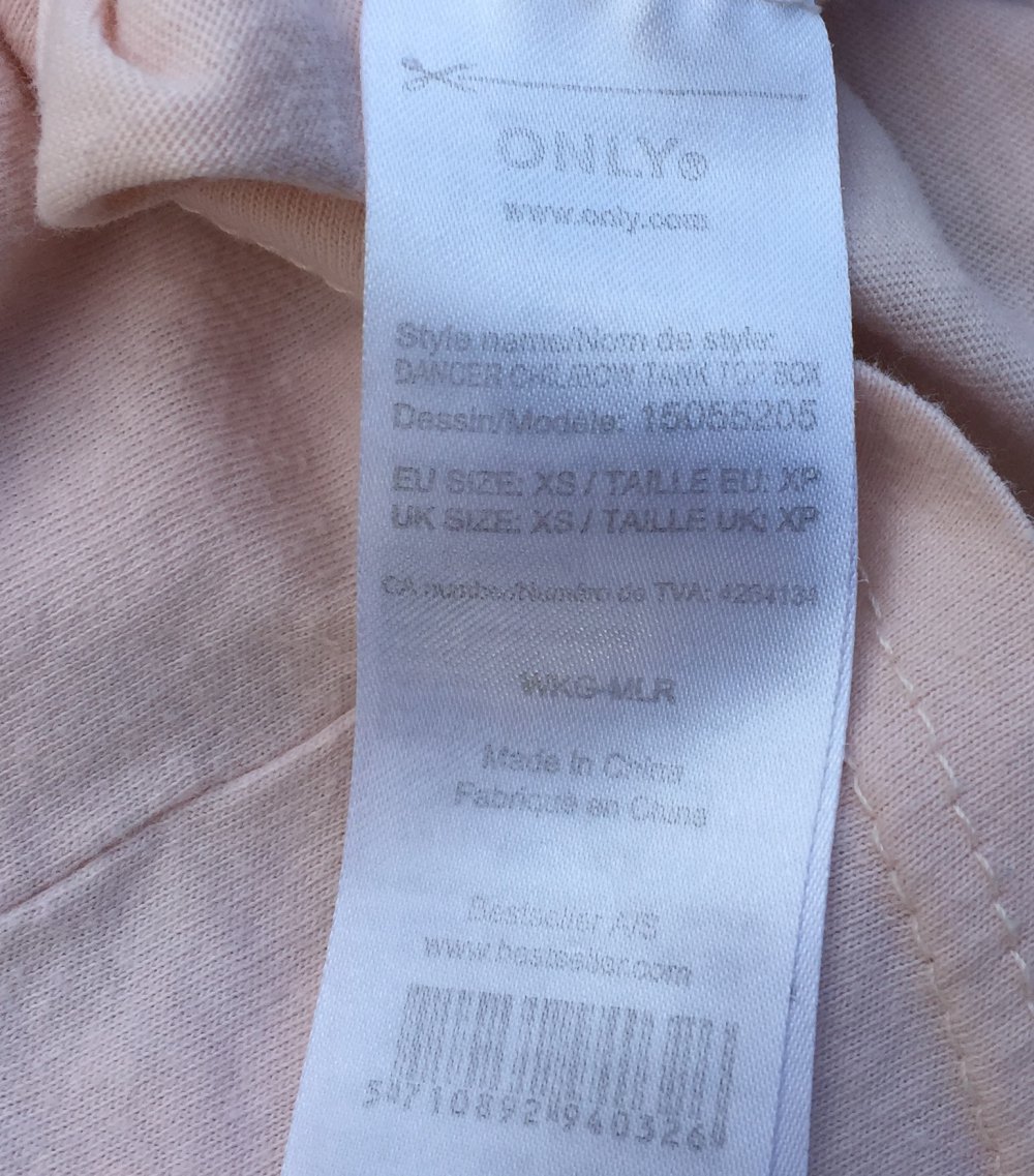 ONLY Top TANKTOP rosé Gr. XS