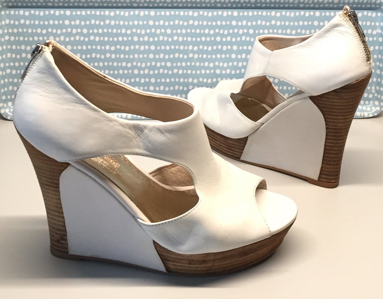 BUFFALO High Heels WEDGES Peeptoes Gr. 40