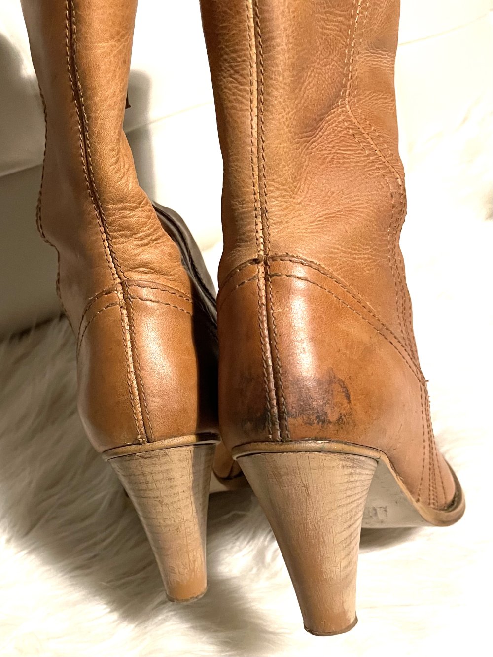 Lavorazione Artigiana VINTAGE STIEFEL Hippie LEDERSTIEFEL