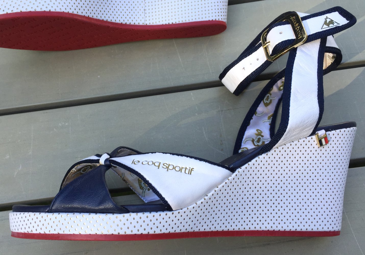 Le Coq Sportiv WEDGES Sandale Keilabsatz MARITIM Gr. 40