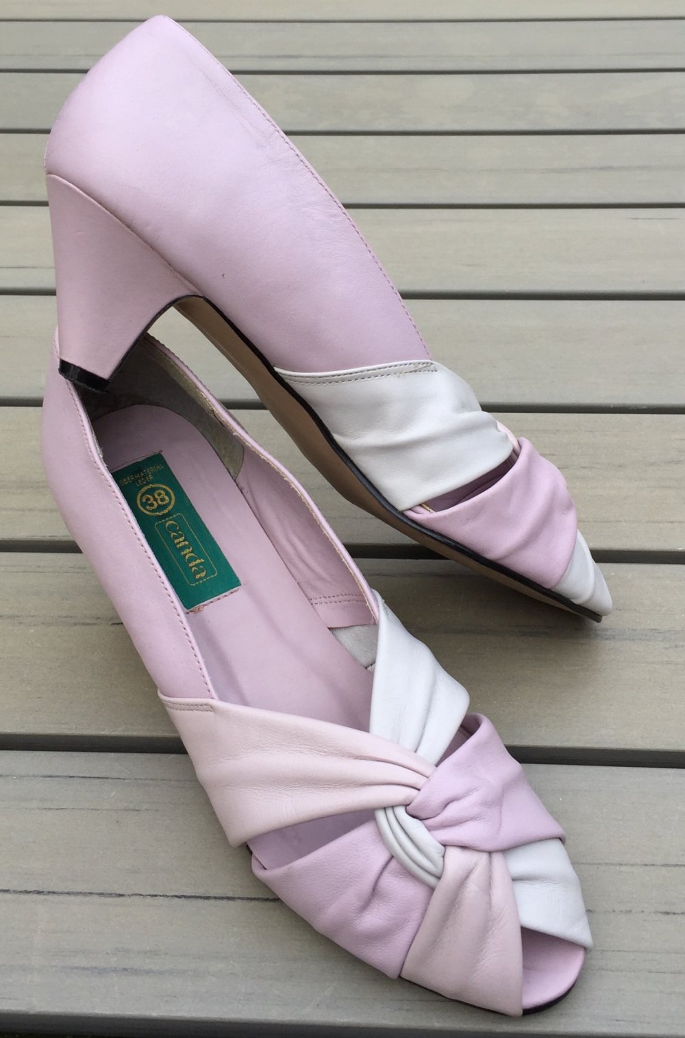 TRUE VINTAGE Pumps Sommer Schuhe 80er Jahre C&A Gr. 38