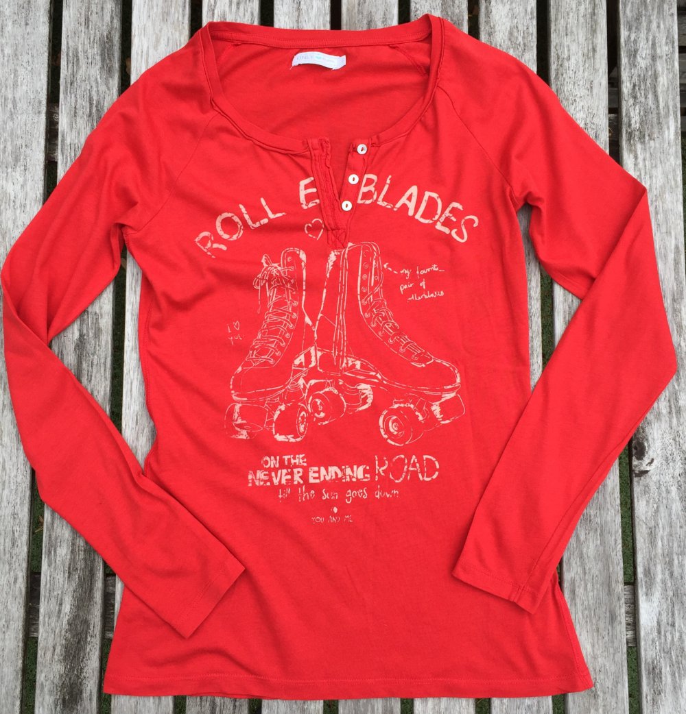 ONLY Longsleeve SHIRT °ROLLERBLADES° Gr. M