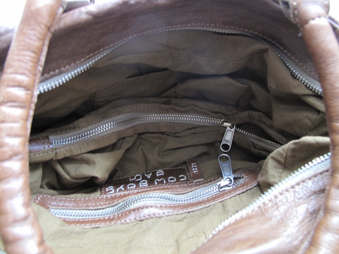 braune #Lederhandtasche #Cowboys-Bag