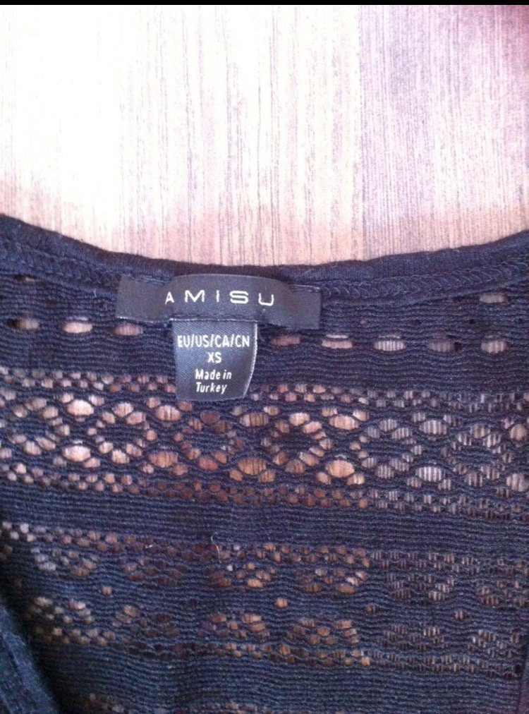 Spitzen top Shirt Oberteil von Amisu Größe XS