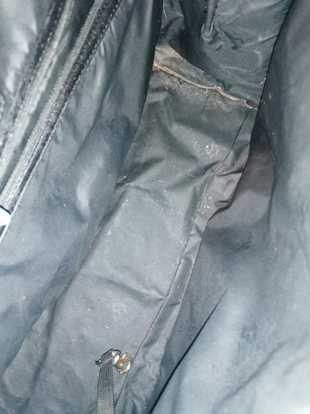 Handtasche Shopper groß Maison Mollerus schwarz lange Henkel 