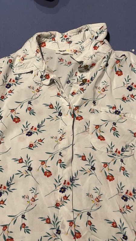 Dünne Blumen Bluse 