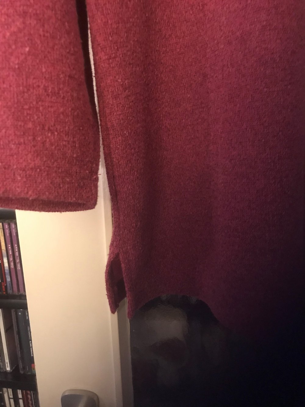 Pullover dunkelrosa/himbeerfarben Größe 48 – selten getragen