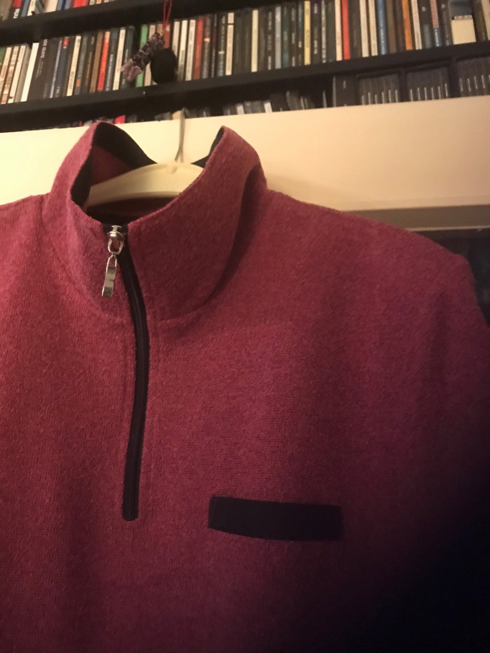 Pullover dunkelrosa/himbeerfarben Größe 48 – selten getragen