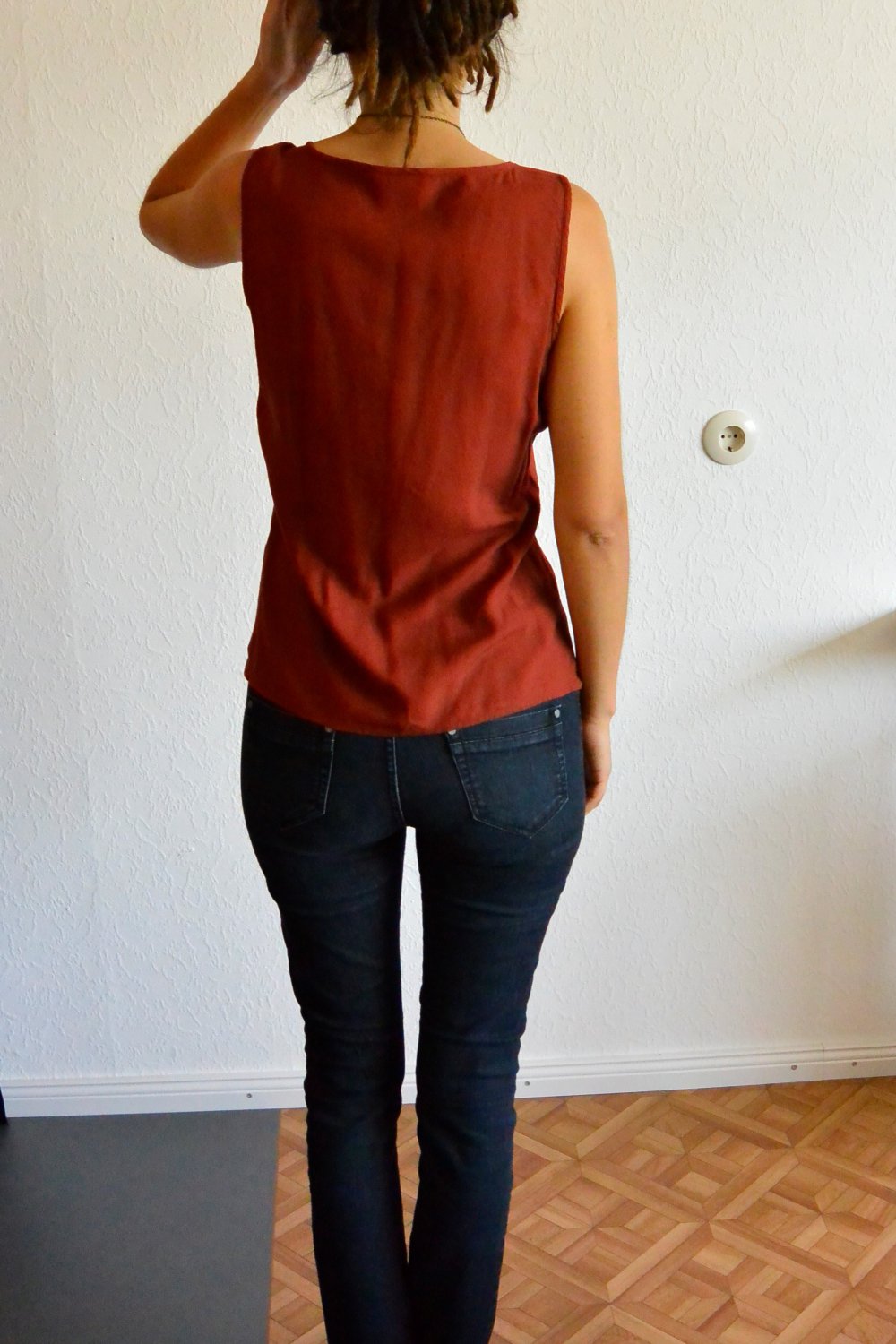 Dunkelblaue Röhrenjeans Slim Fit 29/34