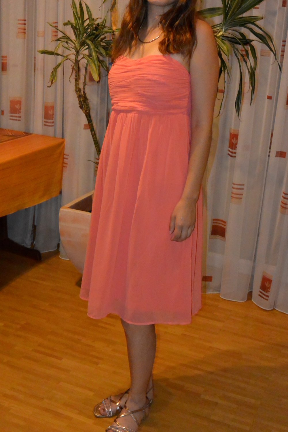 Festliches Kleid Hochzeit Abiball koralle Vero Moda