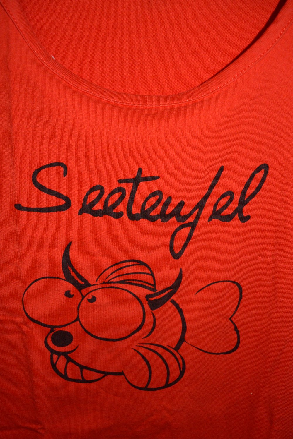 Rotes T-Shirt Seeteufel Rockabilly Punk Gothic