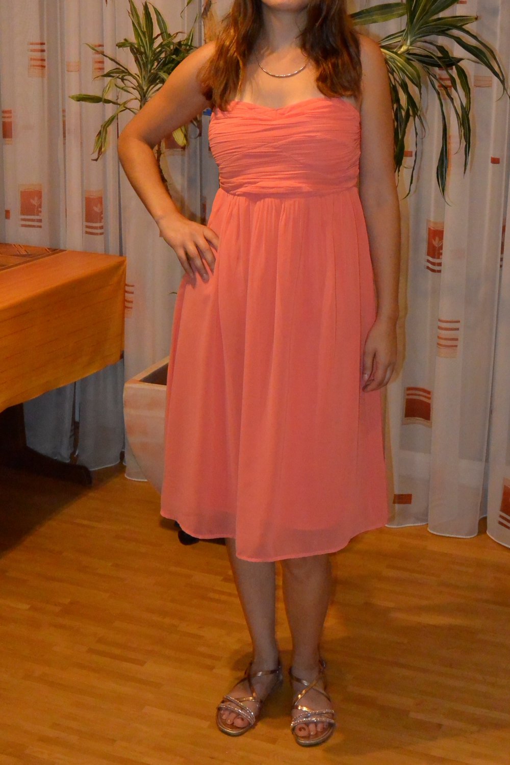 Festliches Kleid Hochzeit Abiball koralle Vero Moda