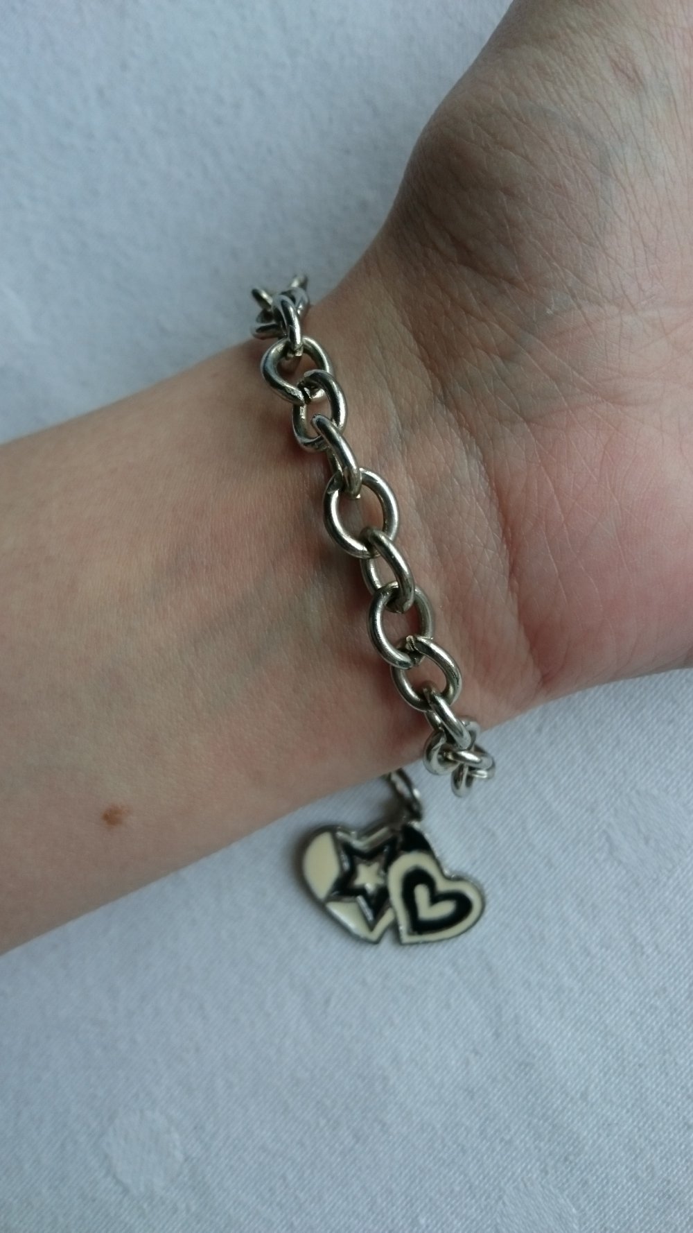 Armkettchen mit Herz und Stern Anhänger