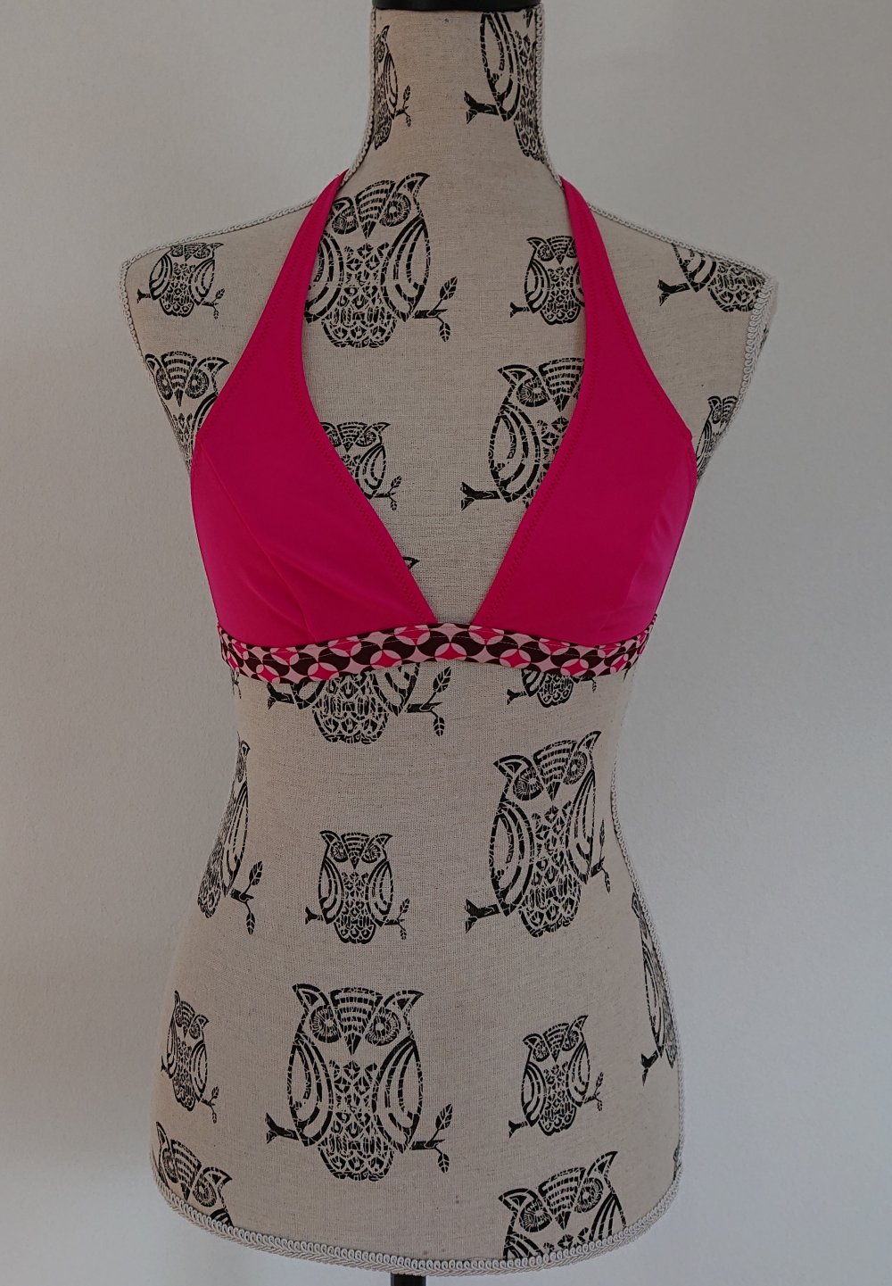pinkes Neckholder Bikini Oberteil